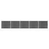 vidaXL Fence Panel Set WPC 872x146 cm Black