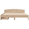 vidaXL Bed Frame without Mattress 200x200 cm Solid Wood Pine