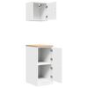 vidaXL Garage Cabinets 2 pcs White Engineered Wood