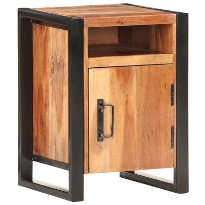 vidaXL Bedside Cabinet 40x35x55cm Solid Acacia Wood in Sheesham Finish