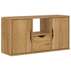 vidaXL TV Cabinet with Drawer ODDA 79x24x40 cm Solid Wood Pine