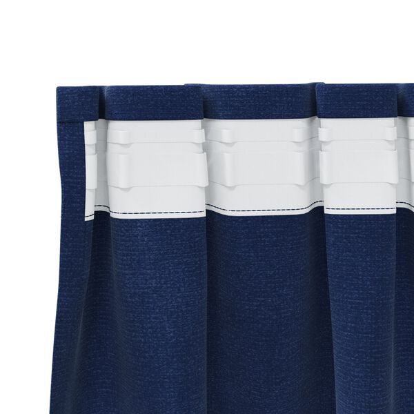 vidaXL Blackout Curtains 2 pcs Dark Blue 140 x 245 cm Velvet