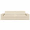 vidaXL Sofa Bed Cream 245 x 78 x 77 cm Fabric