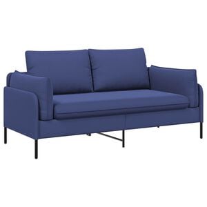 vidaXL 2-Seater Sofa 2-Seater Police Blue 188 x 81 x 89 cm Velvet