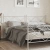 vidaXL Metal Replace Headboard White 200cm
