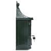 vidaXL Wall Mounted Mailbox Green 40.5 x 16 x 45 cm Cast Aluminum