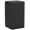 vidaXL Outdoor Garbage Bin Anthracite 38x38x65 cm PP