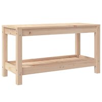 vidaXL Garden Bench 82.5x35x45 cm Solid Wood Pine