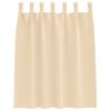 vidaXL Blackout Curtains with Rings Cream Polyester
