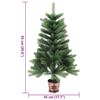 vidaXL Artificial Christmas Tree Lifelike Needles 65 cm Green