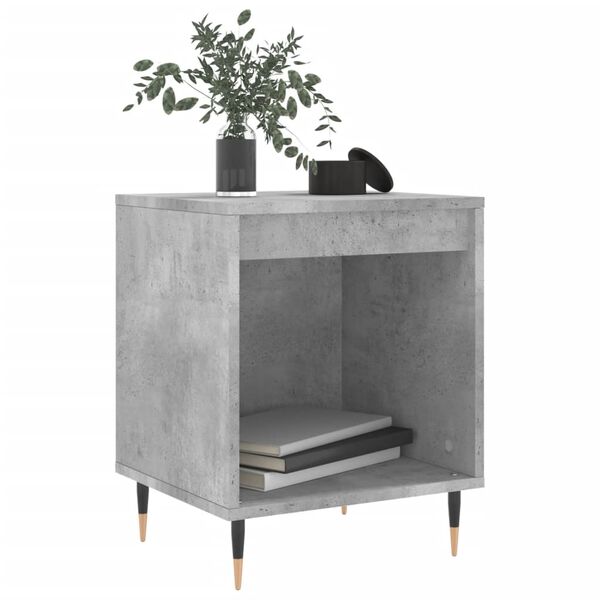 vidaXL Bedside Cabinet Concrete Grey 40x35x50 cm Engineered Wood