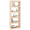vidaXL Book Cabinet/Room Divider 60x30x167.5 cm Solid Wood Pine