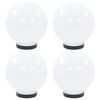 vidaXL Bowl Lamp | Set of 4 | White | PMMA (polymethyl methacrylate)