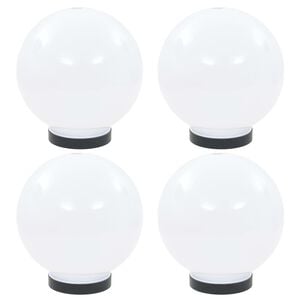 vidaXL Bowl Lamp | Set of 4 | White | PMMA (polymethyl methacrylate)