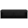 vidaXL TV Wall Cabinet Wall-mounted Panama Black Oak 100 x 30 x 30 cm