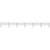 vidaXL Garden Fence with Spear Top Steel 1005x60 cm Black