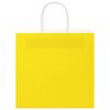 vidaXL Paper Bags 250 pcs with Handles Yellow 26x17x25 cm