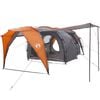 vidaXL Tunnel Tent Grey and Orange 562 x 265 x 216 cm