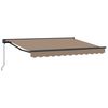 vidaXL Manual Retractable Awning Taupe 4 x 2 m Polyester and Aluminium