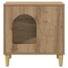 vidaXL Cat House Artisian Oak 51 x 30 x 52 cm Engineered Wood