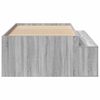vidaXL Bed Frame with Drawer Grey Sonoma 80 x 200 cm Engineered Wood