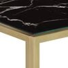 vidaXL Console Table Gold Stainless Steel and Tempered Glass
