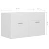 vidaXL Sink Cabinet with Built-in Basin White Engineered Wood