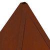 vidaXL Fire Pit Brown 50 x 50 x 51 cm Weathering Steel