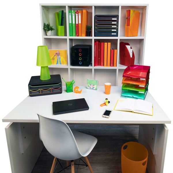 Exacompta Pop-Box Desktop Drawer Set with 4 Drawers Black