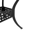 vidaXL Garden Table Black 80x80x75 cm Cast Aluminium