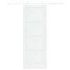 vidaXL Sliding Door White 78 x 211 cm Solid Pine Wood