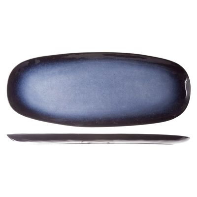Cosy & Trendy Plate Sapphire 4 pcs Long 36.5x15 cm Sapphire Blue