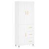 vidaXL Highboard White 69.5x34x180 cm Engineered Wood