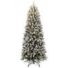 vidaXL Artificial Christmas Tree 300 LEDs and Flocked Snow 240 cm