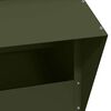 vidaXL Chicken Feeder Olive Green 35 x 30.5 x 43.5 cm