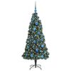 vidaXL Artificial Pre-lit Christmas Tree with Ball Set Green 150 cm