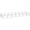 vidaXL Dog Kennel Silver 14 m&sup2; Steel