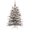 vidaXL Artificial Hinged Christmas Tree White 120 cm PE and PVC