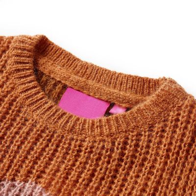 Kids' Sweater Knitted Cognac 92
