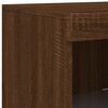 vidaXL Sideboards with LED Lights 3 pcs Brown Oak Engineered Wood