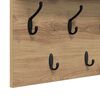 vidaXL Wall-Mounted Coat Rack with Shelf Artisan Oak 100 x 40 x 12 cm