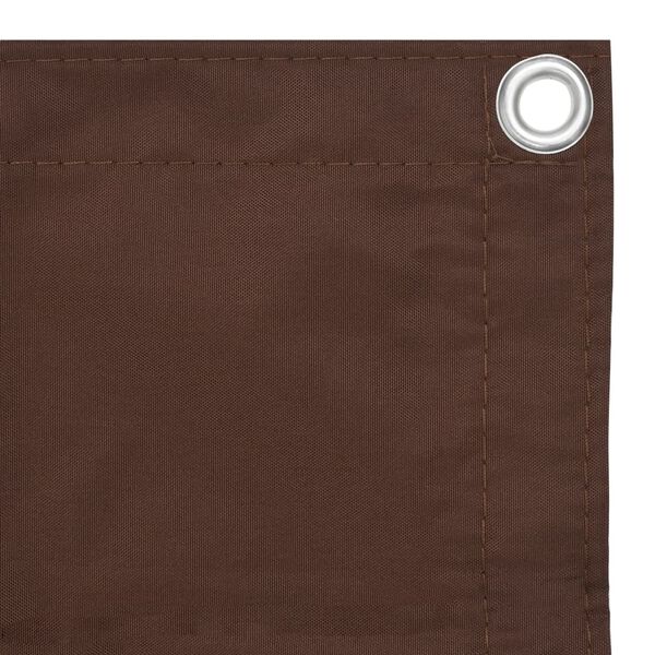 vidaXL Balcony Screen Brown 90x300 cm Oxford Fabric