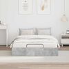 vidaXL Ottoman Bed Frame Concrete Grey 120 x 200 cm Engineered Wood