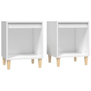 vidaXL Bedside Cabinets 2 pcs White 40x35x50 cm