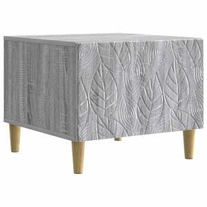 vidaXL Coffee Table Grey Sonoma 50 x 49 x 40 cm Engineered Wood
