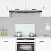vidaXL Kitchen Backsplash Milk 70 x 40 cm Tempered Glass