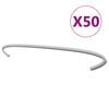vidaXL Gabion Hooks 50 pcs Galvanised Steel 30 cm