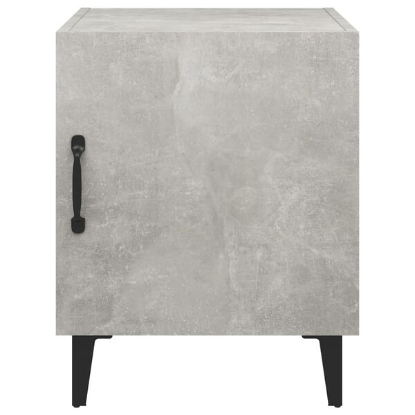 vidaXL Bedside Cabinets 2 pcs Concrete Grey Engineered Wood
