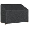 vidaXL Garden Bench Cover Black 134 x 70 x 65 / 94 cm 210D Oxford Fbric