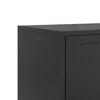 vidaXL TV Cabinet Black 68x39x43.5 cm Steel
